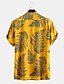 cheap Hawaiian Shirts-Men&#039;s Summer Hawaiian Shirt Shirt 3D Print Plants Graphic Patterned Hawaiian Aloha Design Turndown Daily Outdoor Button-Down Print Short Sleeve Regular Fit Tops Designer Casual Hawaiian Green Pink