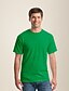 billige Herreklær-T-skjorte for menn i 100% bomull, myk, komfortabel klassisk tee, ensfarget rund hals med korte ermer, daglige topper, enkel sommertynn t-skjorte