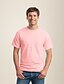 Недорогие Мужская одежда-мужская футболка из 100% хлопка мягкая удобная классическая футболка однотонная с круглым вырезом с коротким рукавом повседневные топы простая летняя тонкая футболка