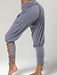 cheap Women&#039;s Bottoms-Women&#039;s Classic Style Drawstring Pocket woven Harem Ankle-Length Pants Micro-elastic Casual Daily Cotton Blend Plain High Waist Comfort White Black Blue Gray Army Green S M L XL XXL
