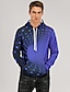 cheap Men&#039;s Hoodies &amp; Sweatshirts-Men&#039;s Optical Illusion Geometric Pullover Hoodie Sweatshirt 3D Print Casual Hoodies Sweatshirts  Blue Purple Yellow