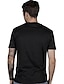 preiswerte Herren -Grafik -T -Shirt-Buchstabe Schwarz / Weiß Gelb / schwarz Schwarz mit Weiss Hemd T Shirt Herren Grafik Baumwollmischung Hemd Brautkleider schlicht Neuheit Hemd Kurzarm Bequemes T-Shirt Sommer Modedesigner-Kleidung S M