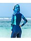 cheap Rash Guards-SBART Women&#039;s Rash Guard Dive Skin Suit Waterproof UV Sun Protection UPF50+ Full Body Swimwear Swimsuit Front Zip Swimming Diving Surfing Snorkeling Patchwork Summer Spring