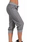 cheap Women&#039;s Pants-Women&#039;s Chinos Slacks Drawstring Pocket Classic Style Casual Leisure Sports Stretchy Cotton Blend Comfort Plain Mid Waist non-printing Black Gray S M L