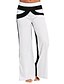 cheap Women&#039;s Pants-Women&#039;s Wide Leg Patchwork Plus Size Pants Micro-elastic Color Block Mid Waist Blue Gray White S M L XL XXL