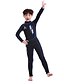 cheap Wetsuits &amp; Diving Suits-ZCCO Boys Girls&#039; Full Wetsuit 2.5mm SCR Neoprene Diving Suit Thermal Warm UPF50+ Quick Dry High Elasticity Back Zip - Swimming Diving Surfing Scuba Patchwork Spring Summer Autumn / Fall / Kids