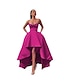 Χαμηλού Κόστους Κοκτέιλ Φορέματα-Γραμμή Α Φορέματα χορού Σέξι Φόρεμα Επισκέπτης γάμου Χοροεσπερίδα Ασύμμετρο Αμάνικο Ώμοι Έξω Τσέπη Σατέν με Τσέπη 2024