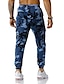 cheap Cargo Pants-Men&#039;s Joggers Cargo Pants Trousers Drawstring Elastic Waist Multi Pocket Camouflage Full Length Sport Daily Sports Casual Blue Army Green Micro-elastic