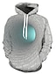 Недорогие Мужские пуловеры с капюшоном-Муж. Толстовка Толстовка с капюшоном и пуловером Легкая толстовка с капюшоном Черный и Белый Черный / белый Черный Белый Синий Капюшон Графика 3D-печати Повседневные На выход 3D печать