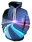 cheap Men&#039;s Pullover Hoodies-Men&#039;s Hoodie Pullover Hoodie Sweatshirt 1 2 3 Rainbow Hooded Graphic Daily Going out 3D Print Plus Size Casual Clothing Apparel Hoodies Sweatshirts  Long Sleeve