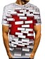 abordables T-shirt 3D homme-T shirt Tee Chemise Homme 3D effet Graphic 3D Col Rond 3D Imprimer Manches Courtes du quotidien Vacances Standard Polyester basique Décontractée / Eté