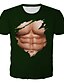 cheap Men&#039;s 3D T-shirts-Men&#039;s Tee T shirt Tee Shirt Designer Summer Short Sleeve Graphic Patterned Muscle 3D Print Round Neck Casual Daily Print Clothing Clothes Designer Casual Muscle Green Black Navy Blue