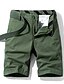 cheap Chino Shorts-Men&#039;s Chino Shorts Bermuda shorts Work Shorts Pocket Plain Knee Length Outdoor Daily Going out Cotton Blend Basic Fashion Black Army Green Micro-elastic