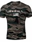 cheap Running &amp; Jogging Clothing-Men&#039;s Workout Shirt Running Shirt Shirt Athletic Athleisure Breathable Quick Dry Soft Cotton Fitness Jogging Training Bodybuilding Sportswear Dark Grey White Black Army Green Camouflage Grey
