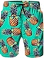 cheap Men&#039;s Swimwear &amp; Beach Shorts-Men&#039;s Swim Trunks Swim Shorts Board Shorts Swimwear Drawstring Pocket Elastic Drawstring Design Swimsuit Comfort Beach 3D Print Pineapple Casual Athleisure 1 2 3 / Mid Waist