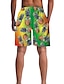 cheap Men&#039;s Swimwear &amp; Beach Shorts-Men&#039;s Swim Trunks Swim Shorts Board Shorts Swimwear Drawstring Pocket Elastic Drawstring Design Swimsuit Comfort Beach 3D Print Pineapple Casual Athleisure 1 2 3 / Mid Waist