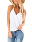 cheap Women&#039;s Tops-Women&#039;s V Neck Halter Top Shirts Sleeveless Spaghetti Strap Solid Colored Wrap Soft Comfortable Simple Basic Female Daily Summer Tank