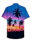 cheap Hawaiian Shirts-Men&#039;s Summer Hawaiian Shirt Shirt 3D Print Graphic Patterned Hawaiian Aloha 3D Design Turndown Casual Daily 3D Print Button-Down Short Sleeve Tops Designer Casual Hawaiian Rainbow