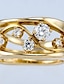 זול צמידים-1 pc טבעת For בגדי ריקוד נשים זירקונה מעוקבת לבן חתונה יומי סגסוגת