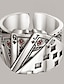 お買い得  指輪-1個 調節可能なリング For 男性用 女性用 ストリート デート 合金 ポーカー