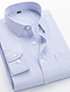 Χαμηλού Κόστους ανδρικά μη σιδερένια πουκάμισα-Ανδρικά Επίσημο Πουκάμισο Πουκάμισο με κουμπιά Πουκάμισο με γιακά Μη σιδερένιο πουκάμισο Α D Η Μακρυμάνικο Ριγέ Γιακάς Άνοιξη &amp; Χειμώνας Γάμου Δουλειά Ρούχα Κουμπί-Κάτω