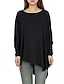 cheap Women&#039;s Clothing-Women&#039;s Plus Size Round Neck Top Shirts Oversized Long Sleeve Yoga Wear Simple Daily Dance Tee Summer Female Shirts