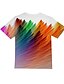cheap Tees &amp; Shirts-Kids Boys&#039; T shirt Tee Short Sleeve Graphic 3D Print Rainbow Children Tops Active