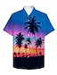 cheap Hawaiian Shirts-Men&#039;s Summer Hawaiian Shirt Shirt 3D Print Graphic Patterned Hawaiian Aloha 3D Design Turndown Casual Daily 3D Print Button-Down Short Sleeve Tops Designer Casual Hawaiian Rainbow