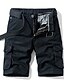 cheap Cargo Shorts-Men&#039;s Shorts Cargo Shorts Solid Colored Mid Waist ArmyGreen Black Khaki 28 29 30