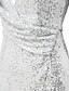 זול שמלות NYE-מעטפת \ עמוד סקסי צינור אורחת חתונה ערב רישמי שמלה צווארון V שרוול ארוך עד הריצפה נצנצים עם נצנצים 2022