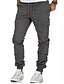 cheap Cargo Pants-Men&#039;s Joggers Pants Trousers Elastic Waistband Drawstring with Side Pocket Casual Daily Solid Color Navy Green Black M L XL