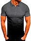 cheap Men&#039;s Golf Clothing-Men&#039;s Black Yellow Army Green Short Sleeve Sun Protection Breathable Lightweight T Shirt Top Slim Fit Gradient Color Golf Attire Clothes Outfits Wear Apparel