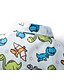 cheap Tees &amp; Shirts-Kids Boys&#039; Shirt Short Sleeve Dinosaur Animal Print Blue Children Tops Summer Streetwear Birthday Party Casual / Daily Children&#039;s Day Regular Fit 3-6 Years