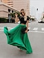cheap Women&#039;s Skirts-Women&#039;s Fashion Long Summer Swing Skirts Holiday Vacation Solid Colored Pleated Green Black Pink S M L / Maxi