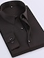 voordelige strijkvrije overhemden voor heren-Voor heren Overhemd Zwart Wit Geel Lange mouw Welving Strijkijzer Lente &amp; Herfst Bruiloft Kleding
