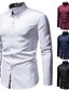 preiswerte Businesshemden für Herren-Herren Oberhemd Kragenhemd Knopfhemd Abstrakt Hochzeit Täglich Schwarz Weiß Wein Marineblau Langarm Bekleidung