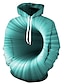 Χαμηλού Κόστους Ανδρικά πουλόβερ φούτερ-Ανδρικά Φούτερ με Κουκούλα Φούτερ πουλόβερ με κουκούλα και πουλόβερ Μαύρο Κίτρινο Βυσσινί Πορτοκαλί Πράσινο του τριφυλλιού Με Κουκούλα Γραφική Καθημερινά Εξόδου 3D εκτύπωση Μεγάλα Μεγέθη Καθημερινό