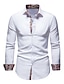cheap Dress Shirts-Men&#039;s Shirt Dress Shirt Floral Solid Colored Collar Turndown Office / Career Casual Long Sleeve Tops Designer Personalized Casual Daily Office / Business White Black Wine
