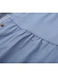 billige grunnleggende denimkjoler-Dame Denimkjoler Denim skjortekjole Midikjole Denimstoff Varmt Fritid Daglig Skjortekrage Rynket Knapp Kortermet Sommer Vår 2022 Løstsittende Blå Mørkeblå Kvadrat S M L XL XXL