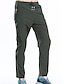 preiswerte Unterteile-Herren Wanderhosen Sommer Außen Komfort Multi-Pocket Rasche Trocknung Leicht Elasthan Elastan Elastischer Bund Kordelzug Tasche mit Reißverschluss Hosen / Regenhose Unten Armeegrün Grau Khaki Schwarz
