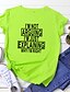 cheap Women&#039;s T-shirts-Women&#039;s Shirt Designer Summer Hot Stamping Graphic Design Letter Short Sleeve Round Neck Daily Print Clothing Clothes Designer Basic Green White Black