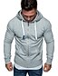 cheap Basic Hoodie Sweatshirts-Men&#039;s Hoodie Jacket Full Zip Hoodie Sweat Jacket Black Red Navy Blue Light Grey Dark Gray Hooded Solid Color Zipper Front Pocket Fitness Cotton Fleece Cool Thin fleece Essential Winter Spring &amp;  Fall