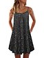 cheap Tank Dresses-Women&#039;s Shift Dress Strap Dress Short Mini Dress Sleeveless Floral Print Print Spring Summer Boat Neck Casual Modern 2022 XS S M L XL XXL XXXL 4XL 5XL 6XL
