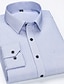 cheap Men&#039;s Dress Shirts-Men&#039;s Dress Shirt Button Up Shirt Collared Shirt Navy Blue Royal Blue Blue Long Sleeve Curve Collar All Seasons Wedding Party Clothing Apparel Button-Down