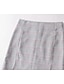 cheap Women&#039;s Skirts-Women&#039;s Club Bar Party Sexy Bodycon Skirts Check Split Gray / Slim