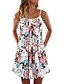 cheap Tank Dresses-Women&#039;s Shift Dress Strap Dress Short Mini Dress Sleeveless Floral Print Print Spring Summer Boat Neck Casual Modern 2022 XS S M L XL XXL XXXL 4XL 5XL 6XL