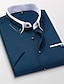 preiswerte Formelle Hemden-Herren Hemd Oberhemd Einfarbig Kragen Umlegekragen Hellrosa Weiß Marineblau Königsblau Khaki Arbeit Täglich Langarm Bekleidung Geschäftlich Basic
