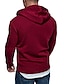 cheap Basic Hoodie Sweatshirts-Men&#039;s Hoodie Jacket Full Zip Hoodie Sweat Jacket Black Red Navy Blue Light Grey Dark Gray Hooded Solid Color Zipper Front Pocket Fitness Cotton Fleece Cool Thin fleece Essential Winter Spring &amp;  Fall