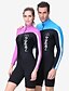 baratos Roupas de mergulho e trajes de mergulho-Dive&amp;Sail Homens Macacão de Mergulho Curto 1,5 mm SCR Neoprene Roupas de Mergulho Térmico / Quente Design Anatômico Secagem Rápida Com Stretch Manga Longa Zíper Frontal - Natação Mergulho Surfe