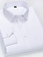 levne Pánské společenské košile-Pánské Košile k obleku Černá Bílá Žlutá Dlouhý rukáv Vlny Klasický límeček Celý rok Svatební Formální večer Oblečení S přezkou